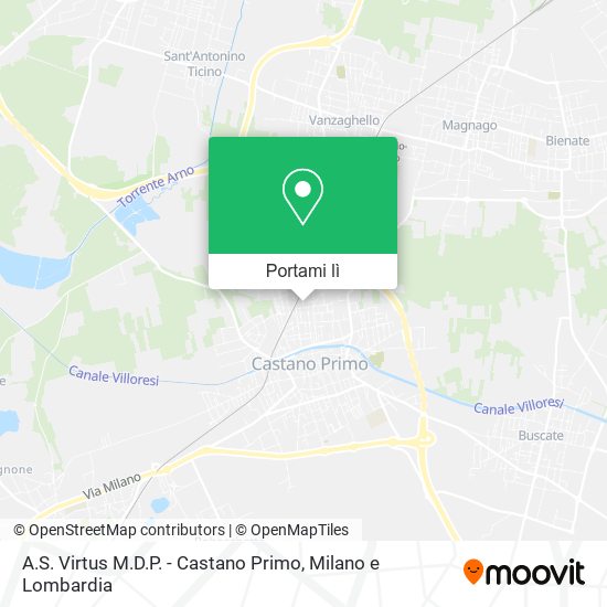 Mappa A.S. Virtus M.D.P. - Castano Primo