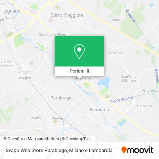 Mappa Svapo Web Store Parabiago