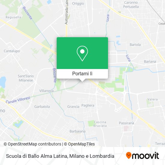 Mappa Scuola di Ballo Alma Latina