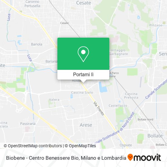 Mappa Biobene - Centro Benessere Bio