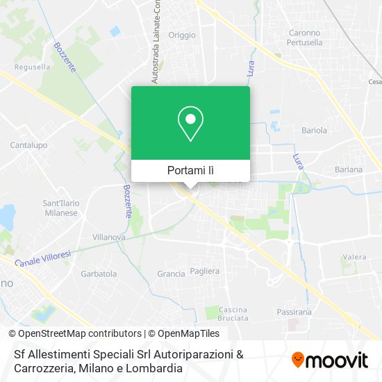 Mappa Sf Allestimenti Speciali Srl Autoriparazioni & Carrozzeria