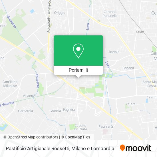 Mappa Pastificio Artigianale Rossetti