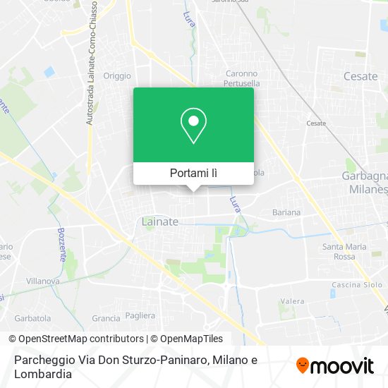 Mappa Parcheggio Via Don Sturzo-Paninaro