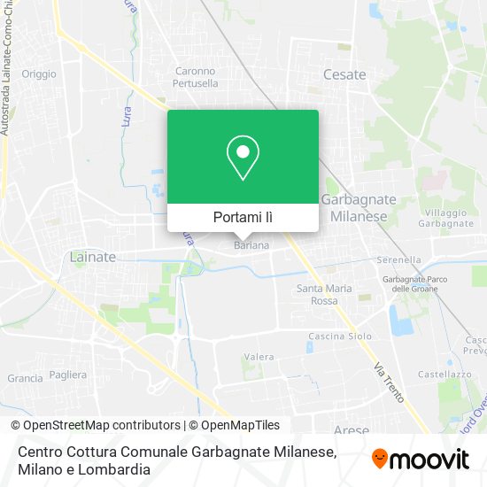 Mappa Centro Cottura Comunale Garbagnate Milanese