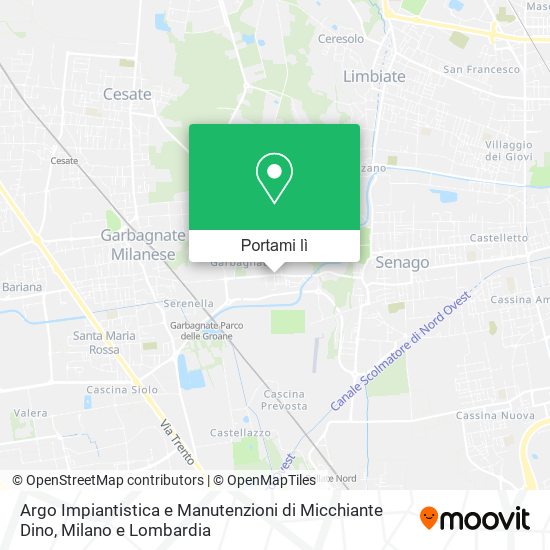 Mappa Argo Impiantistica e Manutenzioni di Micchiante Dino