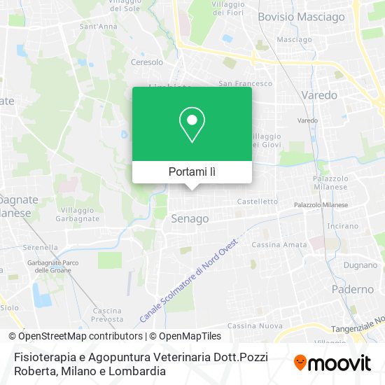 Mappa Fisioterapia e Agopuntura Veterinaria Dott.Pozzi Roberta