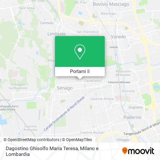 Mappa Dagostino Ghisolfo Maria Teresa
