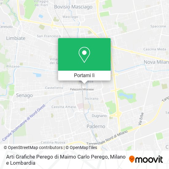 Mappa Arti Grafiche Perego di Maimo Carlo Perego