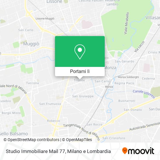 Mappa Studio Immobiliare Mail 77