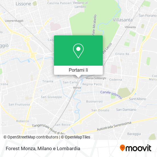 Mappa Forest Monza