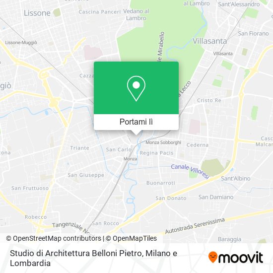 Mappa Studio di Architettura Belloni Pietro