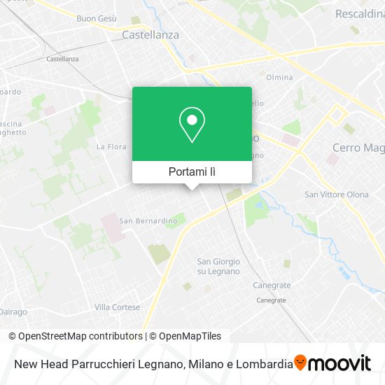 Mappa New Head Parrucchieri Legnano