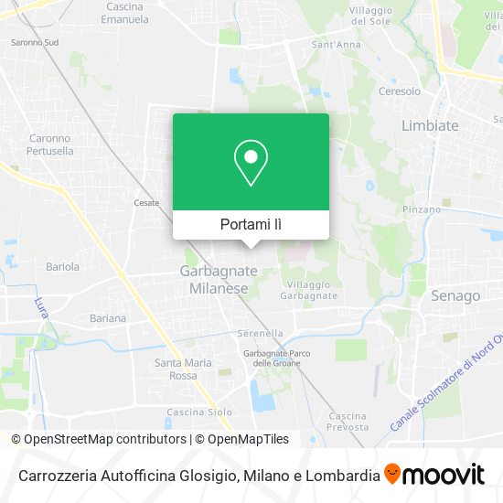 Mappa Carrozzeria Autofficina Glosigio