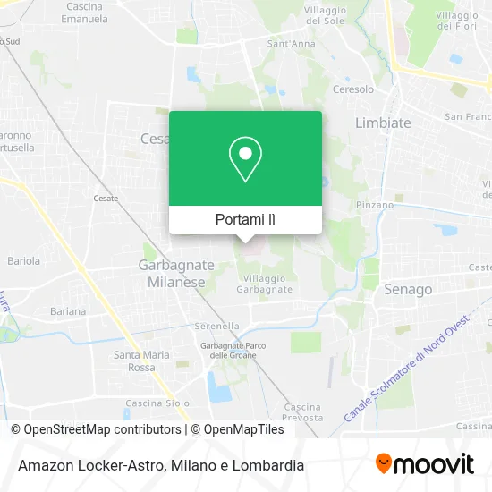 Mappa Amazon Locker-Astro