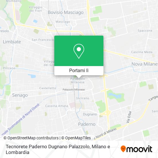 Mappa Tecnorete Paderno Dugnano Palazzolo