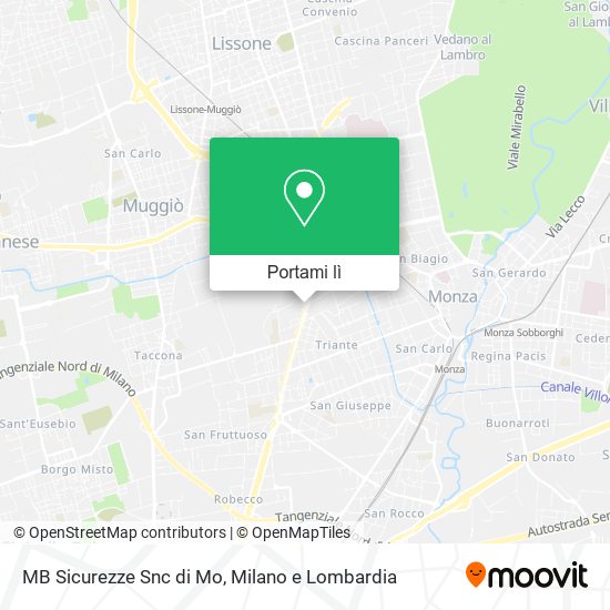 Mappa MB Sicurezze Snc di Mo