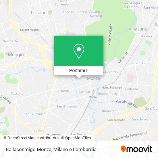 Mappa Bailaconmigo Monza