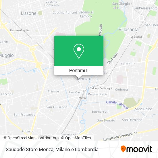 Mappa Saudade Store Monza