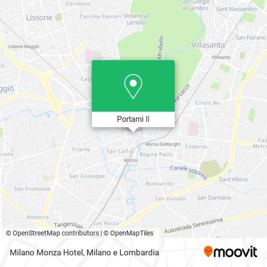 Mappa Milano Monza Hotel