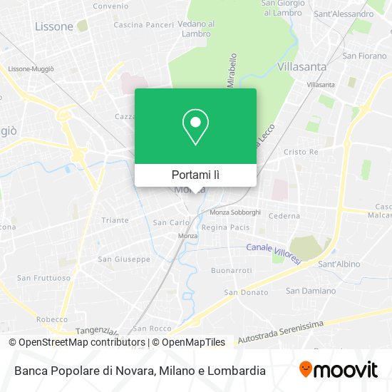 Mappa Banca Popolare di Novara