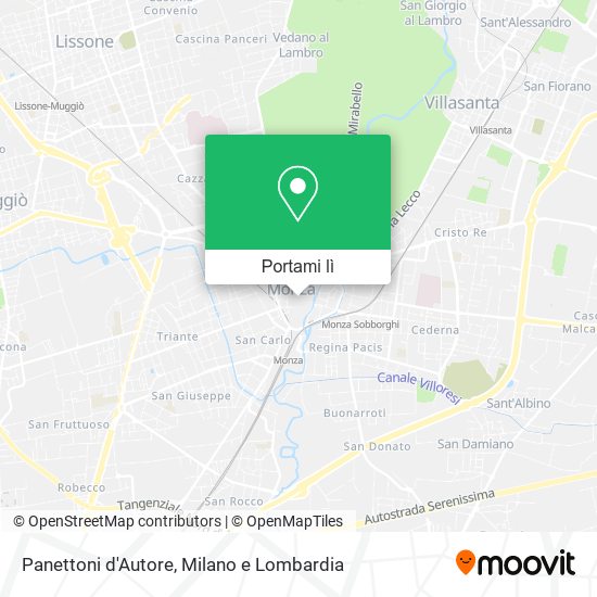 Mappa Panettoni d'Autore
