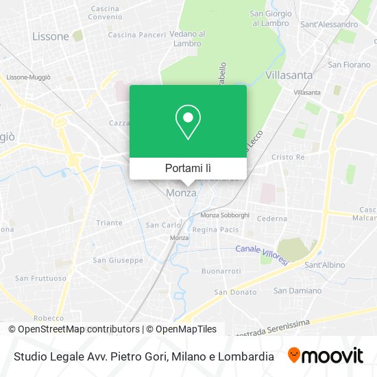 Mappa Studio Legale Avv. Pietro Gori