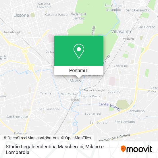 Mappa Studio Legale Valentina Mascheroni