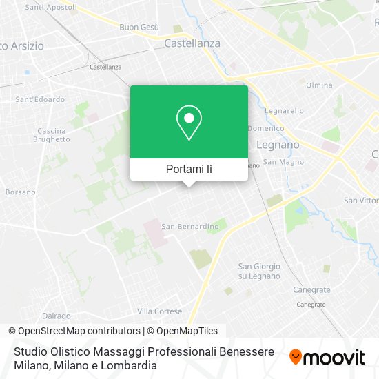 Mappa Studio Olistico Massaggi Professionali Benessere Milano