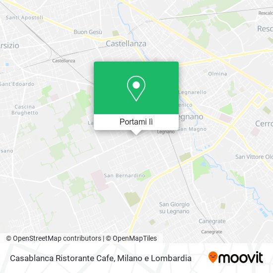 Mappa Casablanca Ristorante Cafe