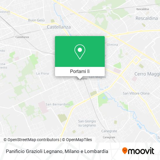 Mappa Panificio Grazioli Legnano