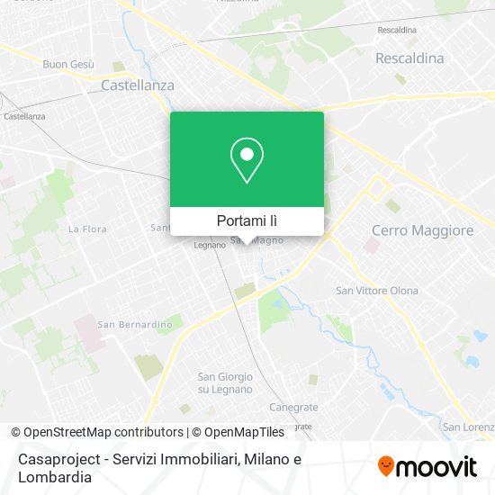 Mappa Casaproject - Servizi Immobiliari