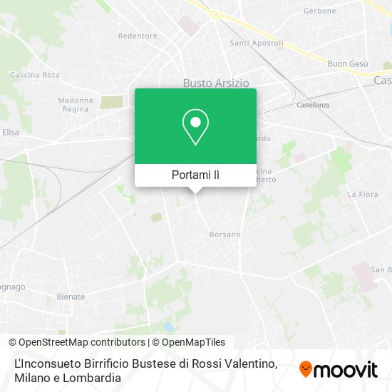 Mappa L'Inconsueto Birrificio Bustese di Rossi Valentino