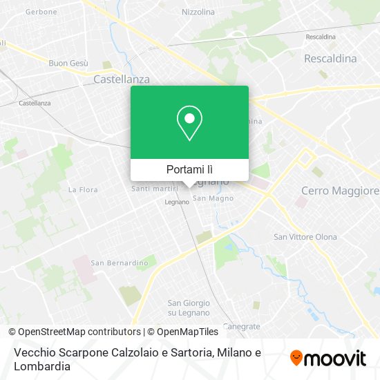 Mappa Vecchio Scarpone Calzolaio e Sartoria