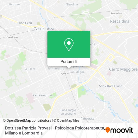 Mappa Dott.ssa Patrizia Provasi - Psicologa Psicoterapeuta