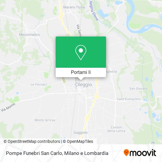 Mappa Pompe Funebri San Carlo
