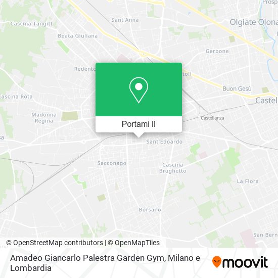 Mappa Amadeo Giancarlo Palestra Garden Gym
