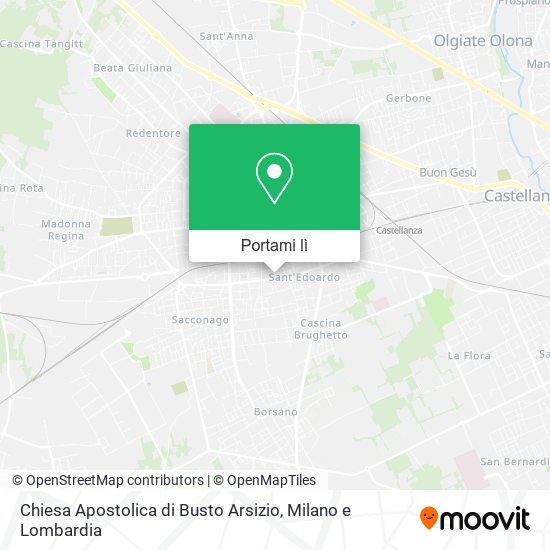 Mappa Chiesa Apostolica di Busto Arsizio
