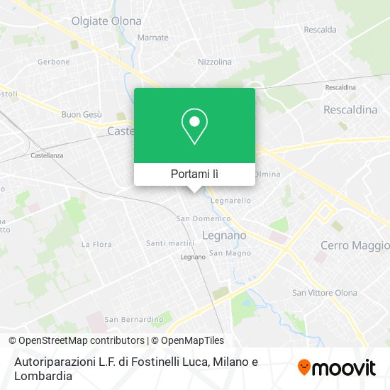 Mappa Autoriparazioni L.F. di Fostinelli Luca