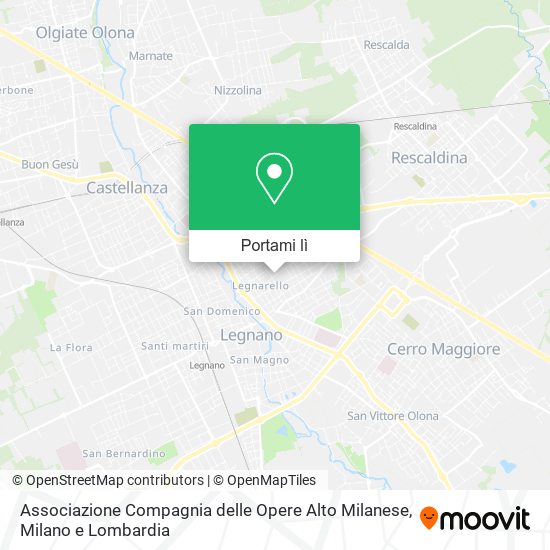 Mappa Associazione Compagnia delle Opere Alto Milanese