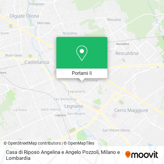 Mappa Casa di Riposo Angelina e Angelo Pozzoli