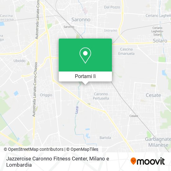 Mappa Jazzercise Caronno Fitness Center