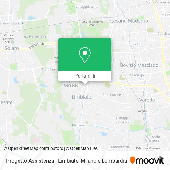 Mappa Progetto Assistenza - Limbiate