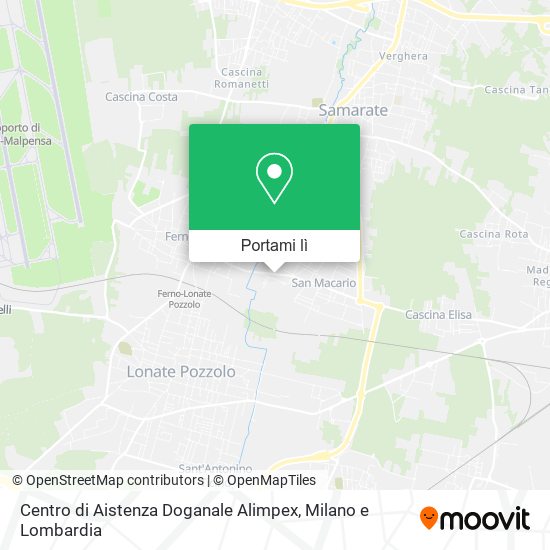 Mappa Centro di Aistenza Doganale Alimpex