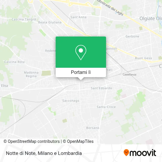 Mappa Notte di Note