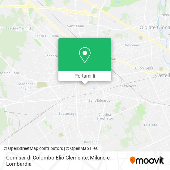 Mappa Comiser di Colombo Elio Clemente