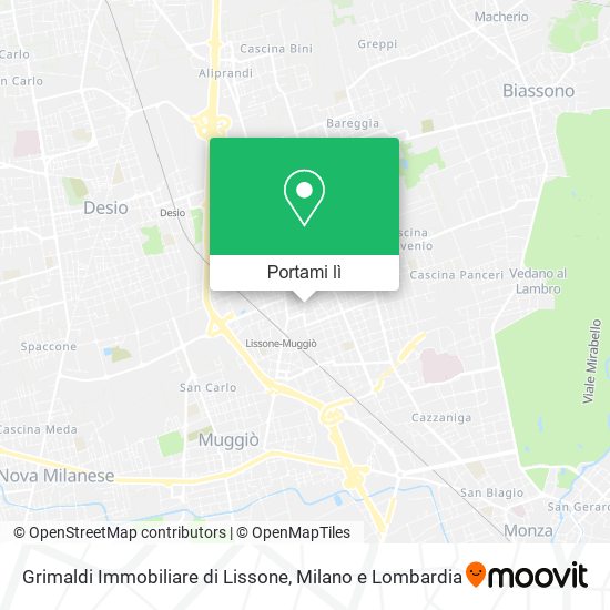 Mappa Grimaldi Immobiliare di Lissone