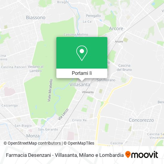 Mappa Farmacia Desenzani - Villasanta