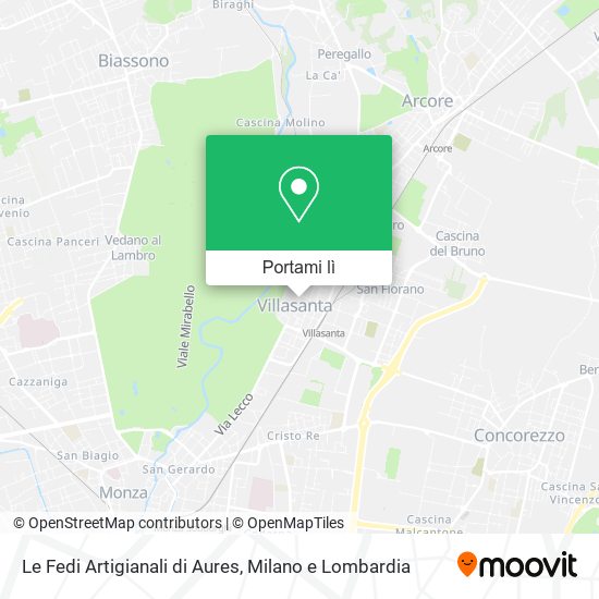 Mappa Le Fedi Artigianali di Aures