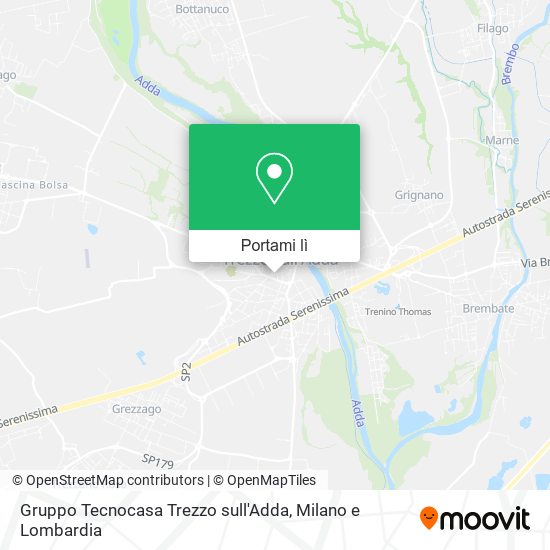 Mappa Gruppo Tecnocasa Trezzo sull'Adda