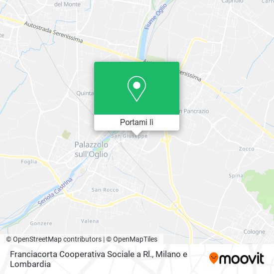 Mappa Franciacorta Cooperativa Sociale a Rl.